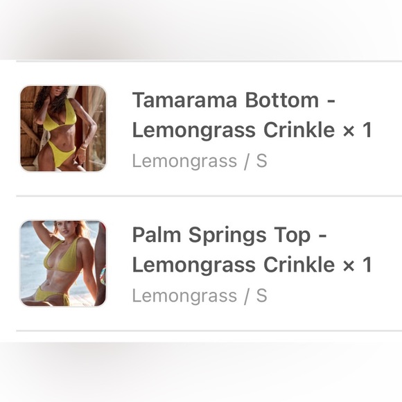 Monday swimwear LEMONGRASS Palm Springs top and Tamarama bottom - Picture 4 of 5